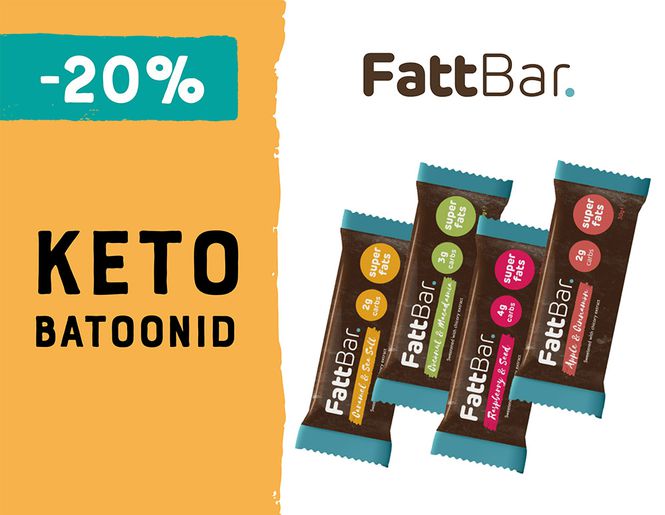 -20% FattBar ketobatoonidele | Kampaania