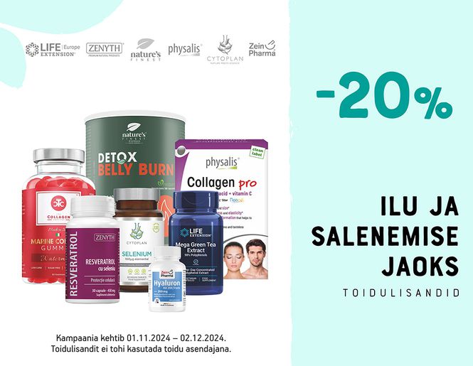 -20% ilu- ja salenemistoodetele | Pakkumine