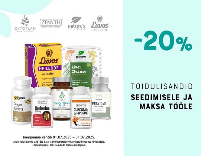 Seedimist soodustavad toidulisandid -20% | Sooduskampaania