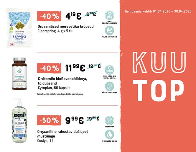 TOP suurimad aprillikuu allahindlused | Kampaania