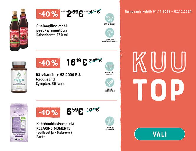 TOP allahindlused novembris | Pakkumised