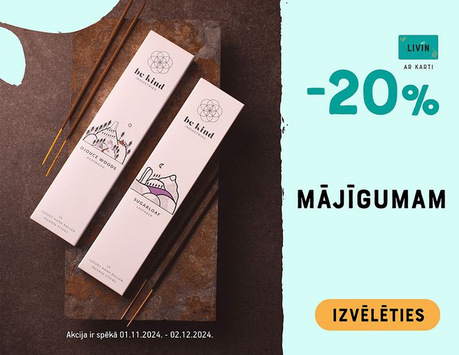 -20% precēm mājas komfortam | Akcija