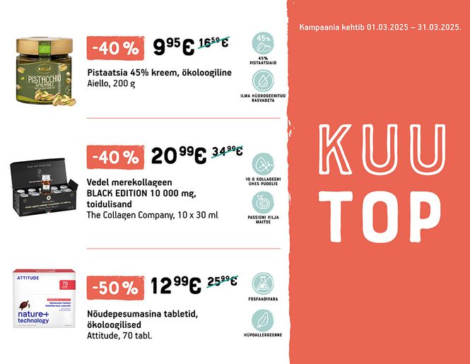 TOP suurimad allahindlused märtsis | Pakkumine