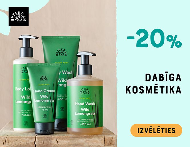 20% URTEKRAM kosmētikai | Akcija