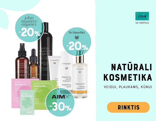 -20% nuolaida natūraliai kosmetikai! | Akcija